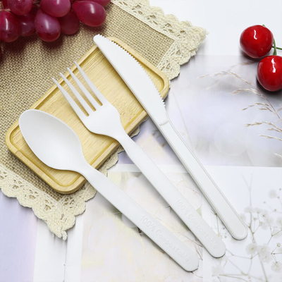 Eco Friendly Compostable Cutlery Pla Plastic Knives Bulk 5.7 inch
