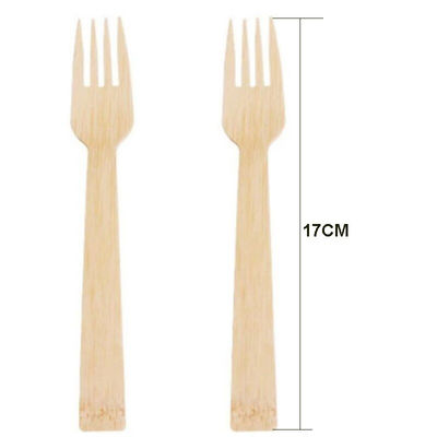 170mm Bamboo Cutlery Set Disposable Utensils Set Biodegradable Wrapped Cutlery For Party Wedding