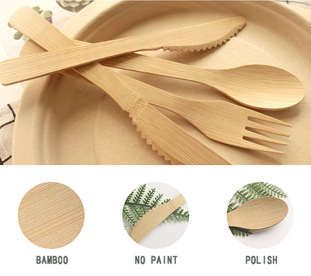 170 Mm Recyclable Biodegradable Eco Friendly Bamboo Utensils Bulk For Restaurant Bar
