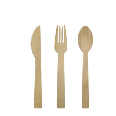 17CM Organic Bamboo Disposable Utensils Cutlery Spoons