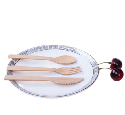 17CM Organic Bamboo Disposable Utensils Cutlery Spoons