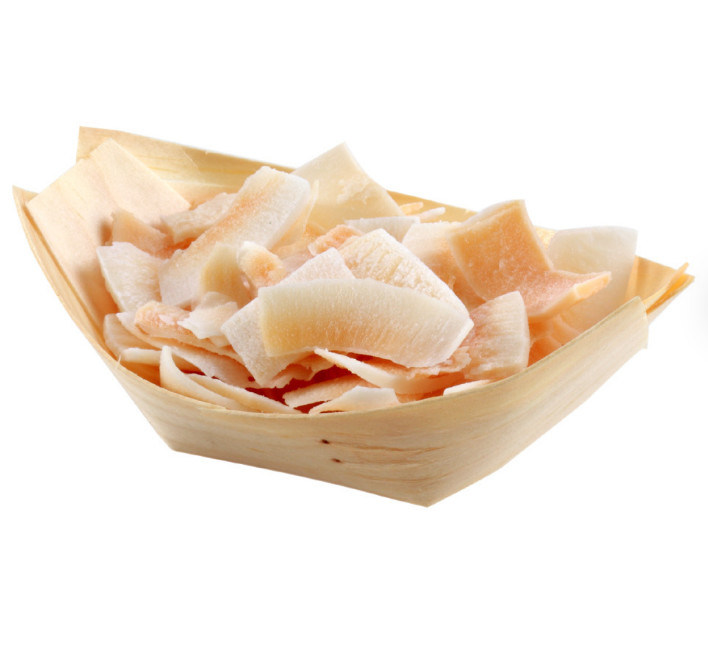 6 inch Disposable Wooden Sushi Serving Boat Plate For Food